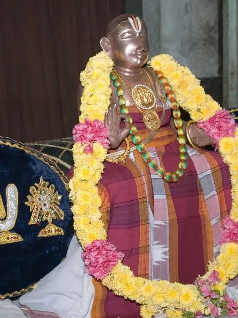 Sri Vedānta Deśika — Icon of Sri Vedānta Deśika at Tūppul, his birthplace