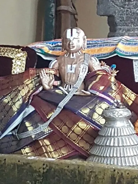 Sri Nāthamuni — Icons of Sri Nāthamuni and Sri Yāmuna at Kāṭṭumannārkōyil